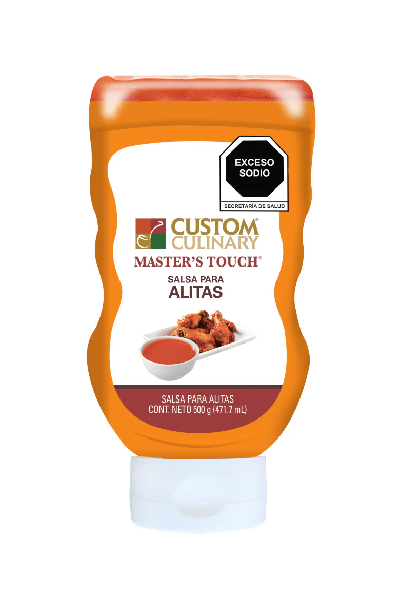 SALSA P ALITAS CUSTOM 500 GR CJ/12 PZ