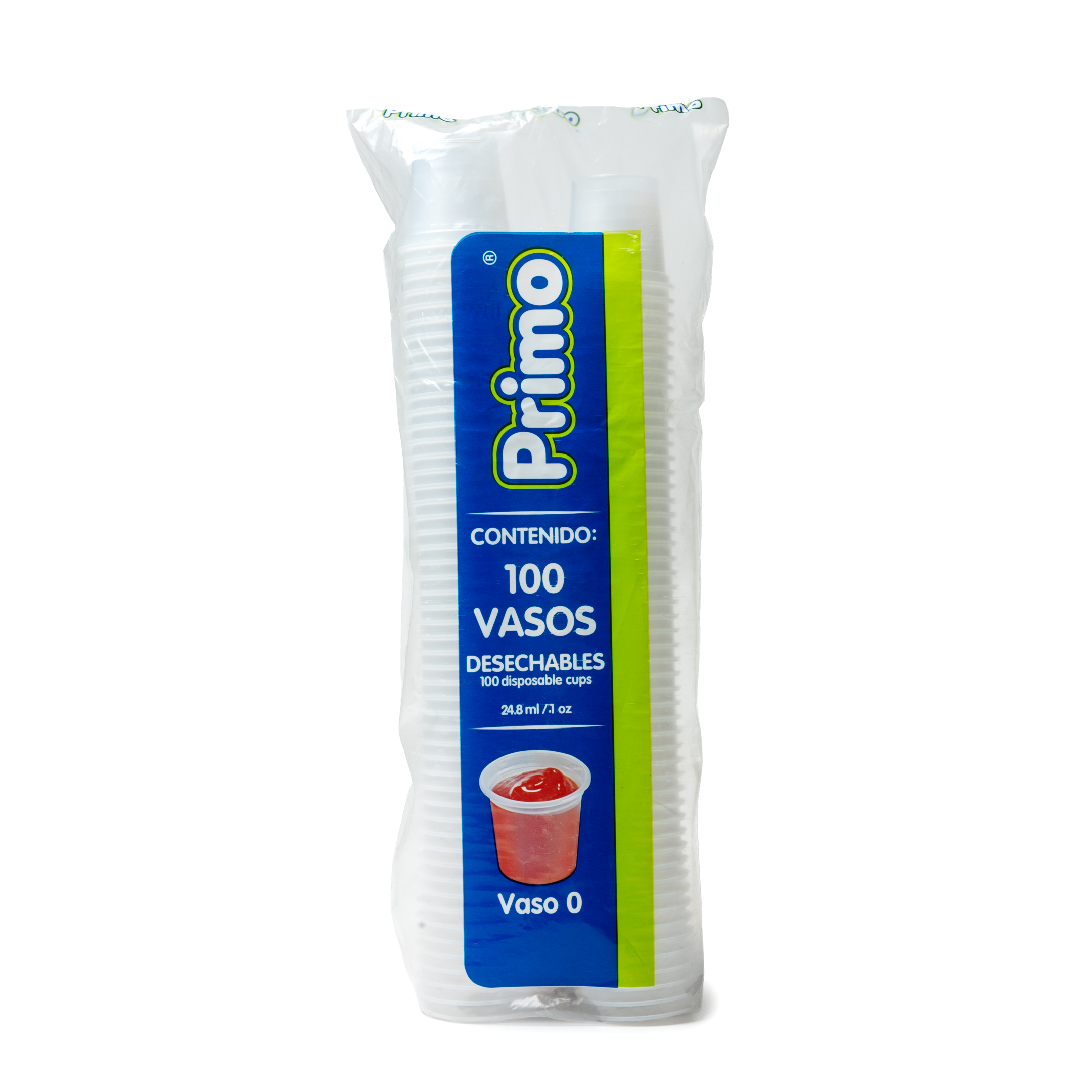 VASO # 0  (1 OZ) TRNSPARENTE PRIMO C/2000
